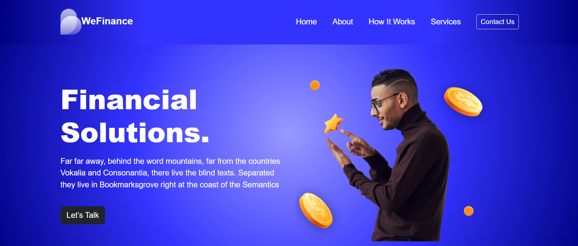 screenshot: finttech web page