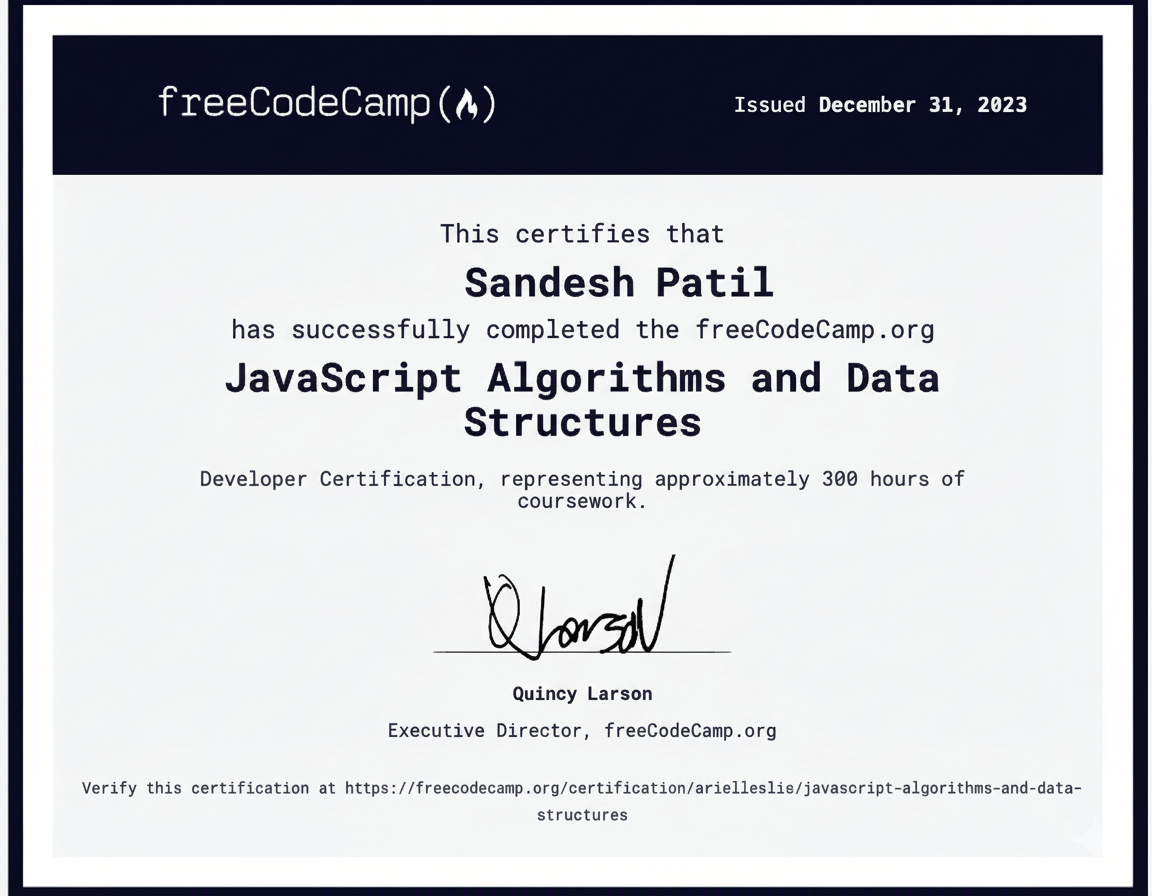 JavaScript Algorithms & Data Structures